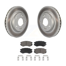 Charger l&#39;image dans la galerie, Front Coated Disc Brake Rotors And Ceramic Pads Kit For Hyundai Elantra