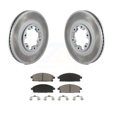 Load image into Gallery viewer, Front Coated Disc Brake Rotor Ceramic Pad Kit For Nissan Pathfinder INFINITI QX4