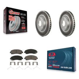 [Front] 2006-2014 Honda Ridgeline Premium Coated Rotors & Ceramic Pads Brake Kit For Max Braking