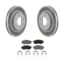 Charger l&#39;image dans la galerie, Front Coated Brake Rotor &amp; Ceramic Pad Kit For Hyundai Elantra Sonata Kia Optima