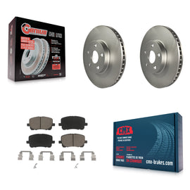 Front Coated Brake Rotors Ceramic Pad Kit For Toyota Corolla Matrix Pontiac Vibe