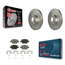 Charger l'image dans la galerie, Front Coated Disc Brake Rotors And Ceramic Pads Kit For Scion tC Toyota Celica
