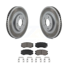 Charger l&#39;image dans la galerie, Front Coated Disc Brake Rotors And Ceramic Pads Kit For Hyundai Azera Kia Amanti