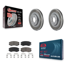Charger l'image dans la galerie, Front Coated Disc Brake Rotors And Ceramic Pads Kit For Hyundai Azera Kia Amanti