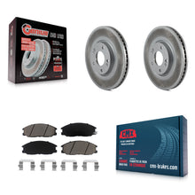 Charger l'image dans la galerie, Front Coated Disc Brake Rotors And Ceramic Pads Kit For Kia Amanti Hyundai XG350
