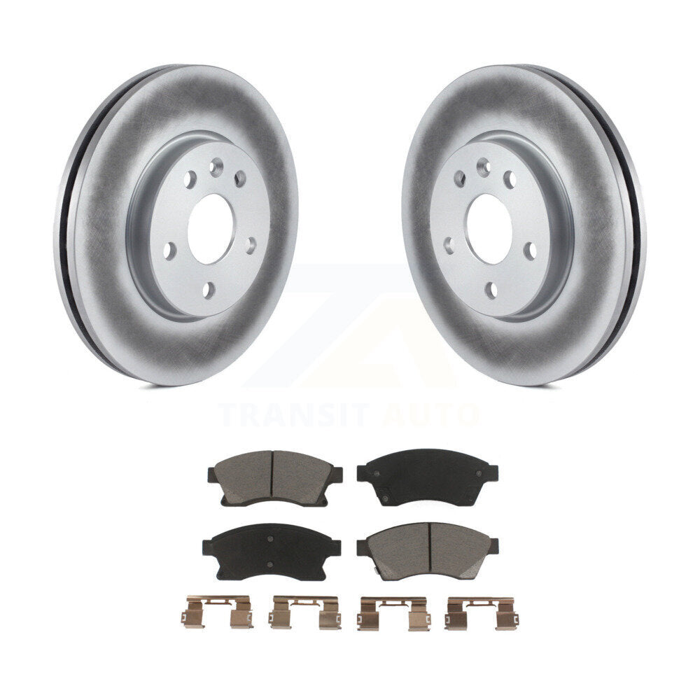 Front Coated Disc Brake Rotors Ceramic Pad Kit For Chevrolet Cruze Sonic Limited