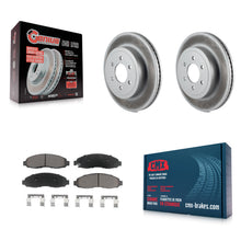 Charger l'image dans la galerie, [Front] 2003-2004 Dodge Dakota Premium Coated Rotors &amp; Ceramic Pads Brake Kit For Max Braking