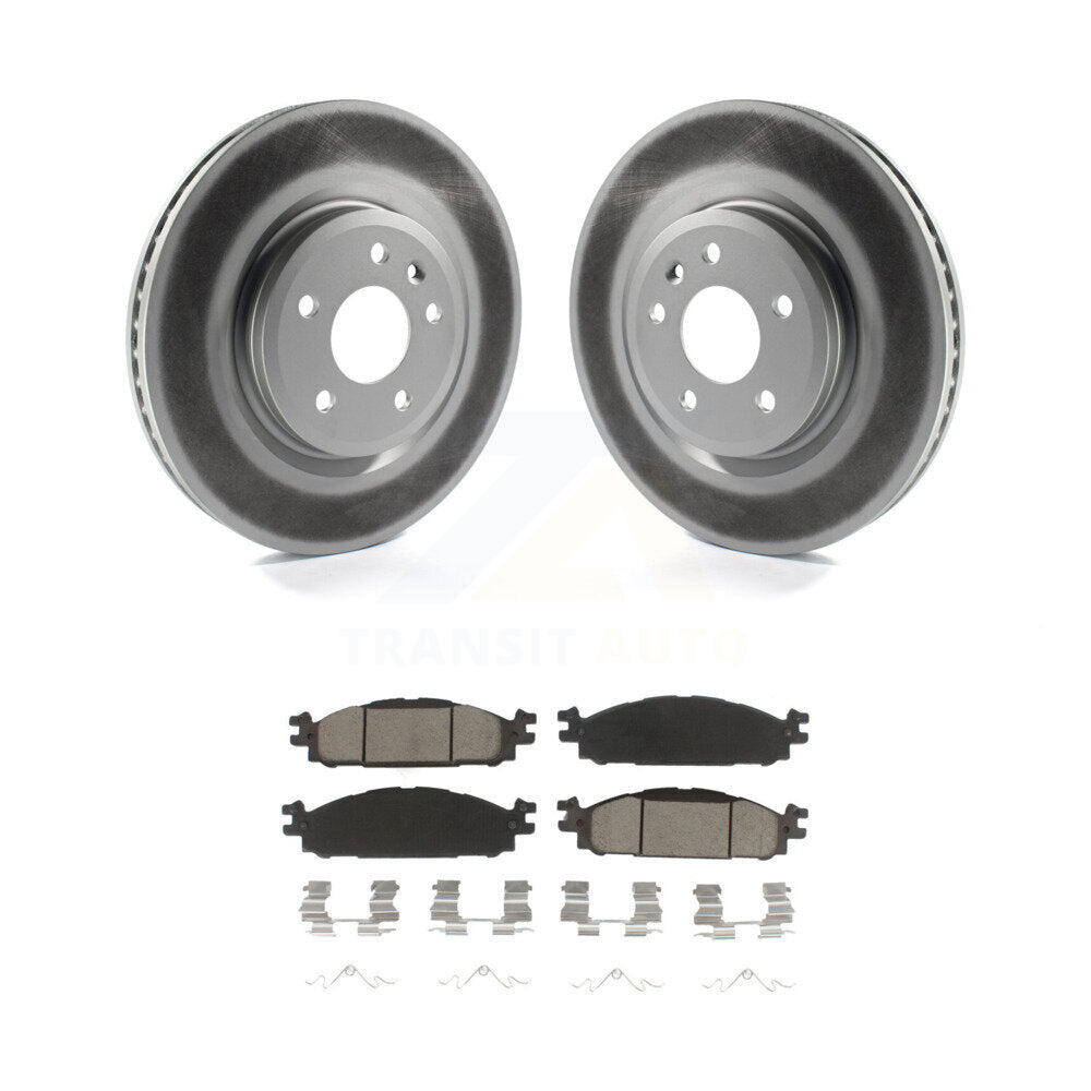 Front Coat Brake Rotor Ceramic Pad Kit For Ford Explorer Taurus Flex Lincoln MKT