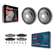Charger l'image dans la galerie, Front Coat Brake Rotor Ceramic Pad Kit For Ford Explorer Taurus Flex Lincoln MKT