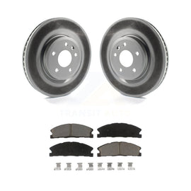 [Front] 2013 Ford Explorer Sport Premium Coated Rotors & Ceramic Pads Brake Kit For Max Braking