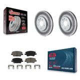 Front Coat Disc Brake Rotor Ceramic Pad Kit For Chevrolet Cruze Volt Bolt EV EUV