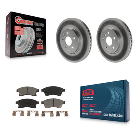 [Front] 2013-2014 Chevrolet Sonic RS Premium Coated Rotors & Ceramic Pads Brake Kit For Max Braking