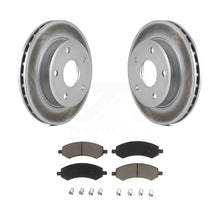 Load image into Gallery viewer, Front Coated Brake Rotors Ceramic Pad Kit For Dakota Dodge Mitsubishi Raider Ram