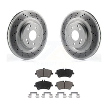 Load image into Gallery viewer, Front Coated Disc Brake Rotors And Ceramic Pad Kit For Mercedes-Benz SLK280 C320