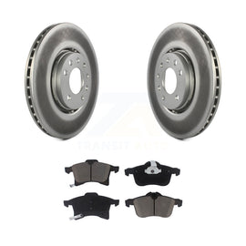 [Front] 2008-2009 Saturn Astra Premium Coated Rotors & Ceramic Pads Brake Kit For Max Braking