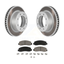 Load image into Gallery viewer, Front Coated Disc Brake Rotors &amp; Ceramic Pad Kit For Ford F-250 Super Duty F-350