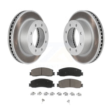 Charger l&#39;image dans la galerie, Front Coat Disc Brake Rotors Ceramic Pad Kit For Ford F-250 Super Duty F-350 4WD