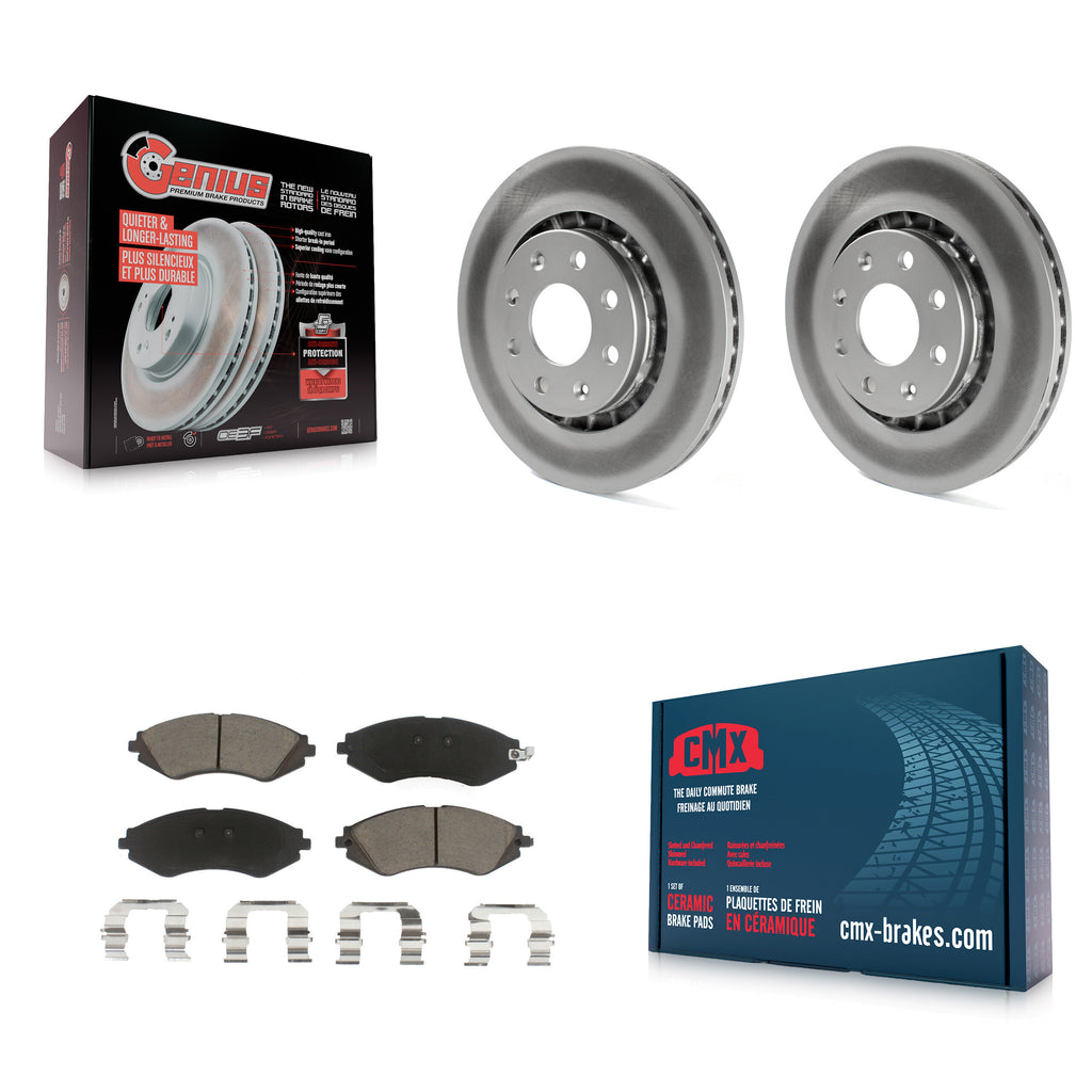 Front Coat Brake Rotor Ceramic Pad Kit For Chevrolet Aveo Spark Aveo5 EV Pontiac