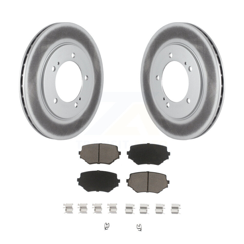 Front Coated Disc Brake Rotors And Ceramic Pads Kit For Suzuki Grand Vitara XL-7