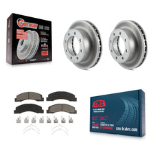 Charger l'image dans la galerie, Front Coat Brake Rotor Ceramic Pad Kit For Ford F-250 Super Duty F-350 Excursion