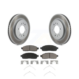 [Front] 2009 Ford F-150 With 6 Lug Wheels Premium Coated Rotors & Ceramic Pads Brake Kit For Max Braking