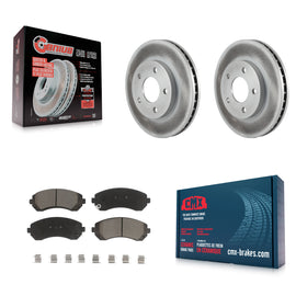 Front Coated Disc Brake Rotor Ceramic Pad Kit For Buick Rendezvous Pontiac Aztek