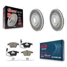 Charger l'image dans la galerie, Front Coated Disc Brake Rotors And Ceramic Pads Kit For Volkswagen CC