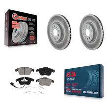 Charger l'image dans la galerie, Front Coat Disc Brake Rotor Ceramic Pad Kit For Volkswagen Passat Tiguan Audi Q3