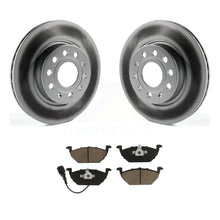 Load image into Gallery viewer, Front Coated Disc Brake Rotors And Ceramic Pads Kit For Volkswagen Jetta