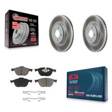 Charger l'image dans la galerie, Front Coated Brake Rotor Ceramic Pad Kit For Ford Escape Volvo C-Max S40 C70 C30