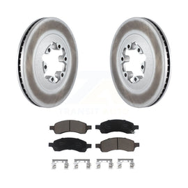 Front Coated Disc Brake Rotors Ceramic Pad Kit For Chevrolet Colorado GMC Canyon