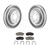 Front Coated Disc Brake Rotors And Ceramic Pads Kit For Nissan Altima