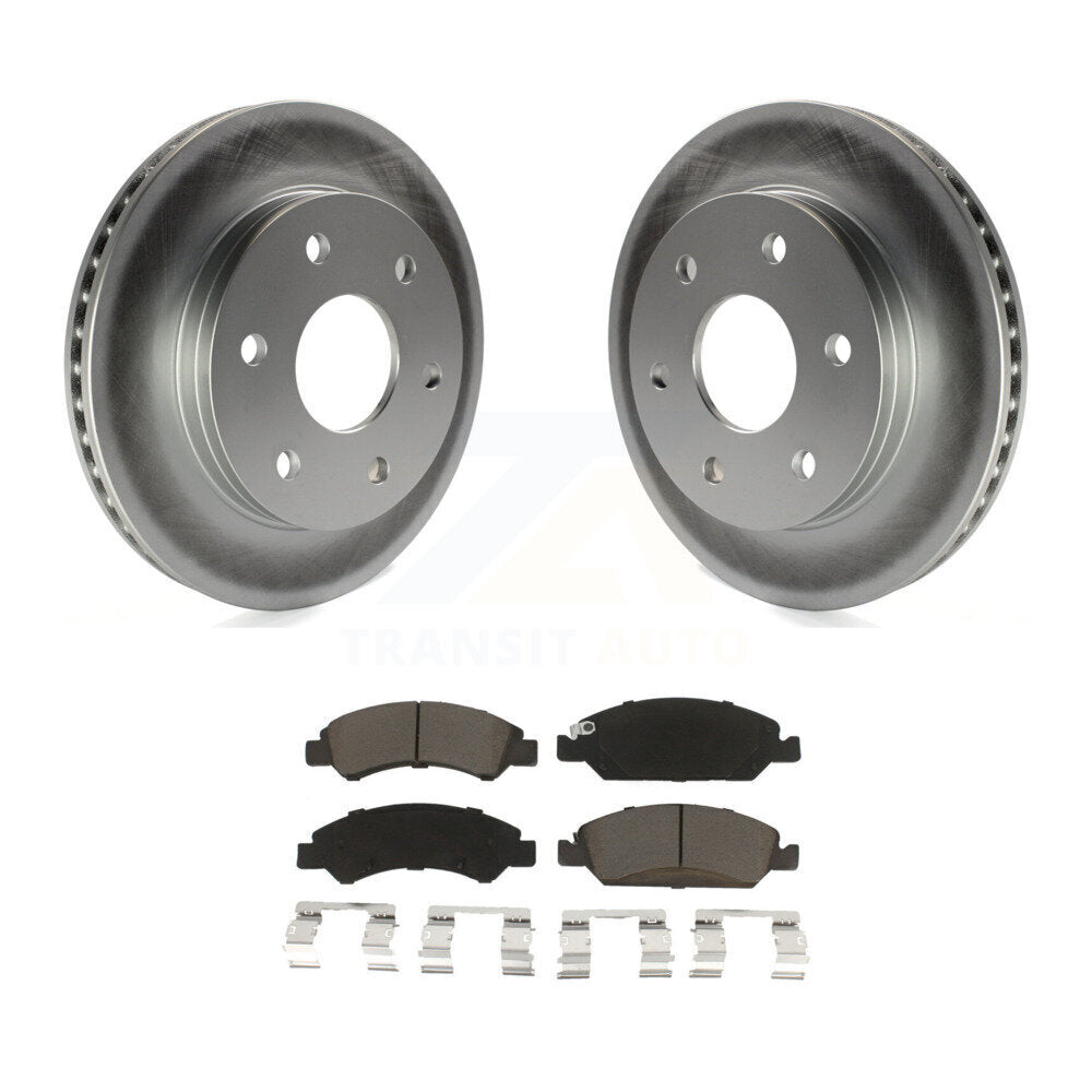 Front Coat Brake Rotor Ceramic Pad Kit For 2007 GMC Sierra 1500 Disc rear brakes