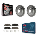 Front Coat Brake Rotor Ceramic Pad Kit For 2007 GMC Sierra 1500 Disc rear brakes