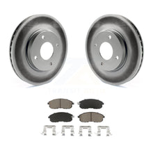 Load image into Gallery viewer, Front Coated Disc Brake Rotors And Ceramic Pads Kit For Nissan Sentra Versa Cube