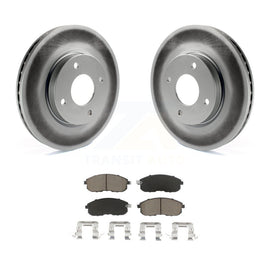 Front Coated Disc Brake Rotors And Ceramic Pads Kit For Nissan Sentra Versa Cube