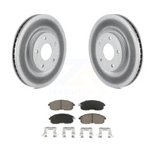 Load image into Gallery viewer, Front Coated Disc Brake Rotor &amp; Ceramic Pad Kit For 2007-2012 Nissan Sentra SE-R