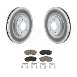 [Front] 2007-2012 Nissan Sentra SE-R Premium Coated Rotors & Ceramic Pads Brake Kit For Max Braking