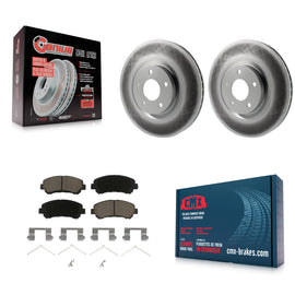 Front Coated Disc Brake Rotors And Ceramic Pads Kit For Nissan Sentra Juke