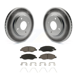 [Front] 2008 Nissan Versa 4-Wheel ABS Premium Coated Rotors & Ceramic Pads Brake Kit For Max Braking