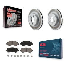 Charger l'image dans la galerie, [Front] 2002-2007 Jeep Liberty Premium Coated Rotors &amp; Ceramic Pads Brake Kit For Max Braking