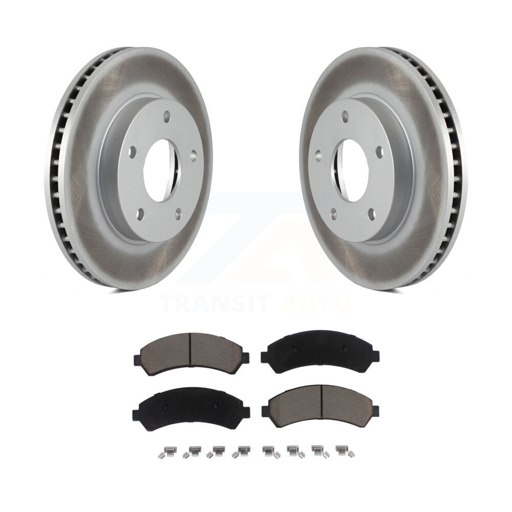 Front Coat Brake Rotor Ceramic Pad Kit For Chevrolet S10 Blazer GMC Sonoma Jimmy