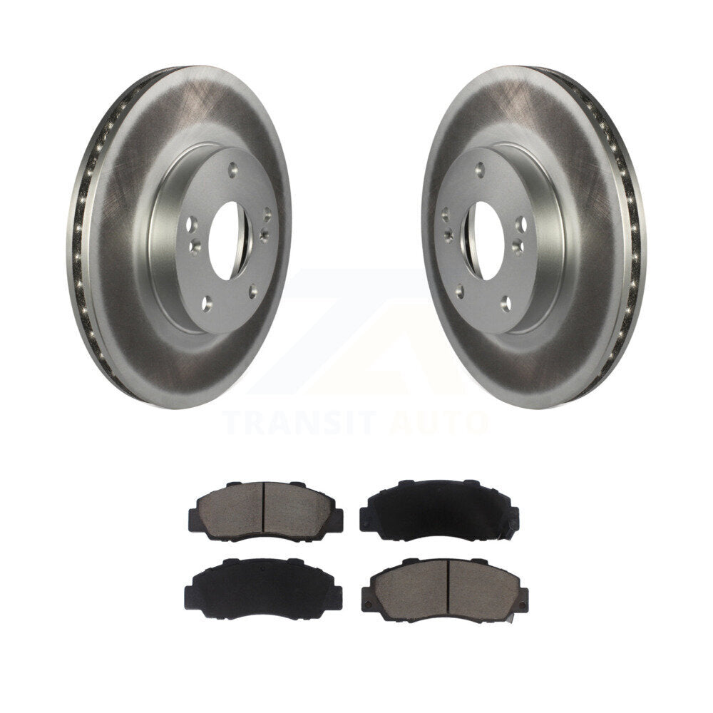 Rotors de frein à disque à revêtement avant et kit de plaquettes en céramique pour Honda Accord 3.0L 1998-2002 