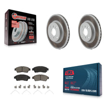 Load image into Gallery viewer, [Front] 1993-1997 Toyota Corolla Geo Prizm Premium Coated Rotors &amp; Ceramic Pads Brake Kit For Max Braking