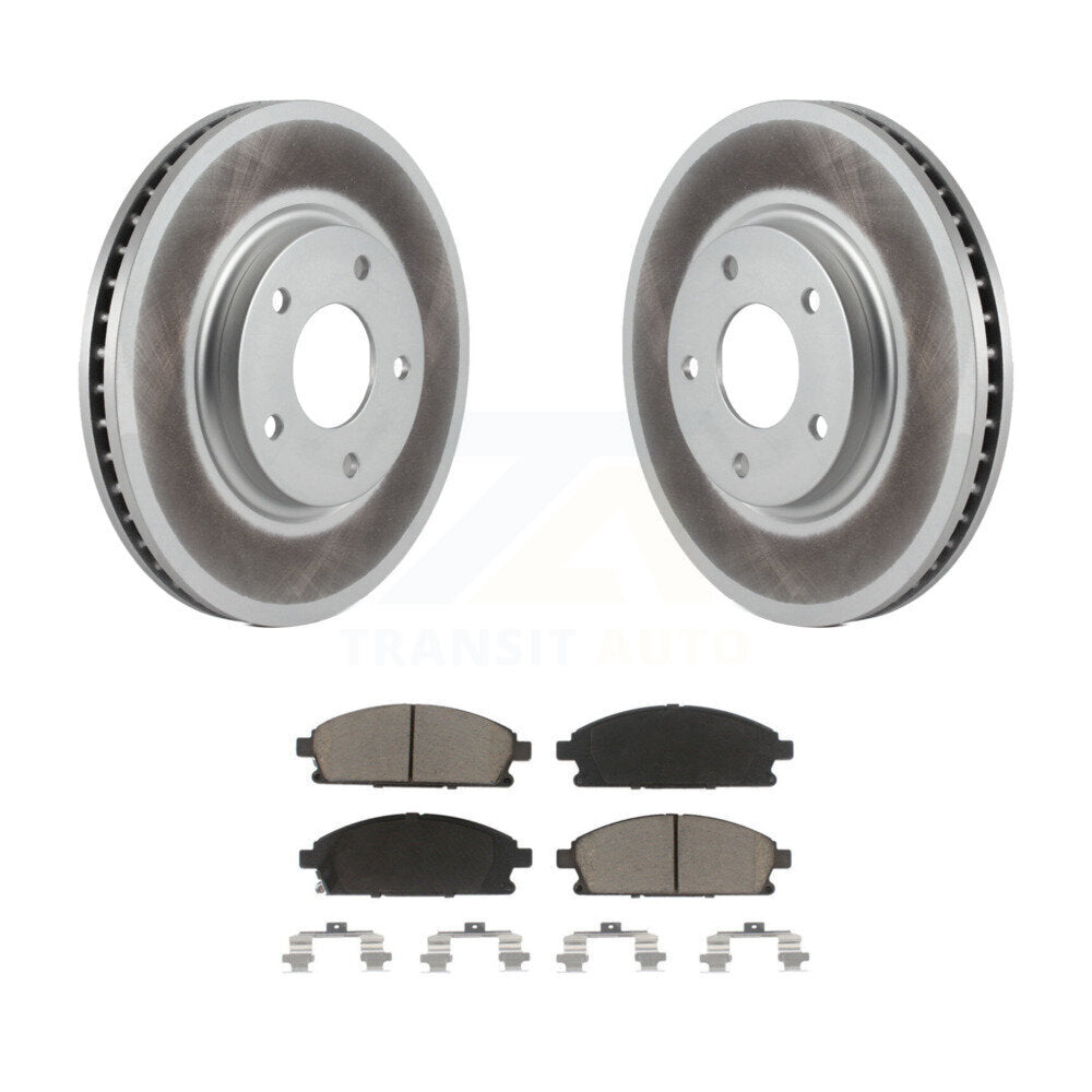 Rotors de frein à disque à revêtement avant et kit de plaquettes en céramique pour Nissan Quest 2004-2009 