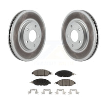 Load image into Gallery viewer, Front Coated Brake Rotor &amp; Ceramic Pad Kit For 2016 Nissan Pathfinder From 11 15