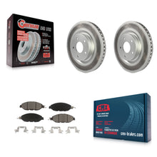 Load image into Gallery viewer, Front Coated Brake Rotor &amp; Ceramic Pad Kit For Nissan Pathfinder Murano INFINITI