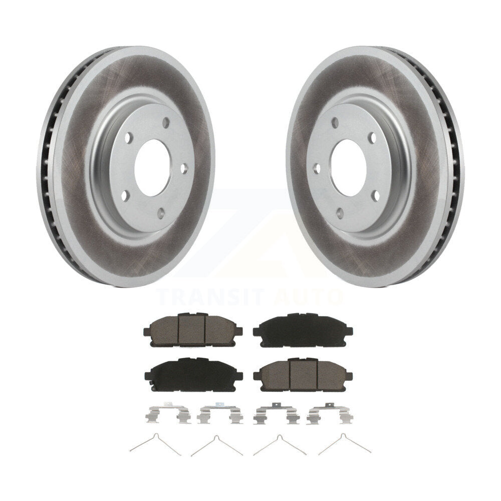 Rotors de frein à disque à revêtement avant et kit de plaquettes en céramique pour Nissan Quest 2011-2017 