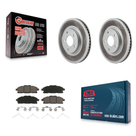 [Front] 2011-2017 Nissan Quest Premium Coated Rotors & Ceramic Pads Brake Kit For Max Braking