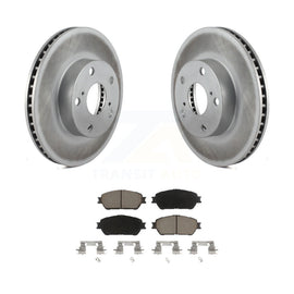 Front Coat Brake Rotor Ceramic Pad Kit For 05-15 Toyota Tacoma With 5 Lug Wheels